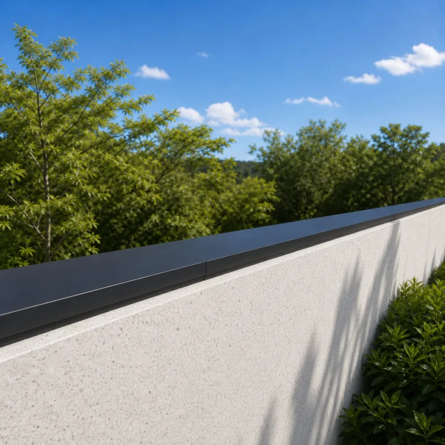Apeiron Guard wall-top climb detection sensor installed on a perimeter wall
